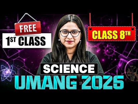 UMANG 8th Science 1st Free Class | UMANG BatchAnkita mam - Crop Production and Management
