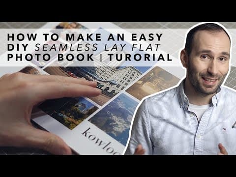 (126) How to Make an Easy Seamless Lay Flat DIY Photo Book - Tutorial